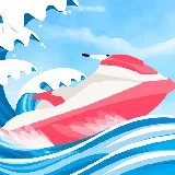 لعبة القارب راش